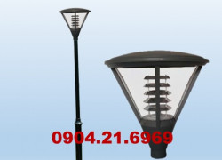 Cột đèn sân vườn thép mạ 114/76 lắp đèn SV001 Phan Nguyễn cung cấp giá tốt