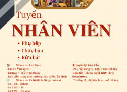 LẨU NƯỚNG ZINO TUYỂN PHỤ BẾP CHẠY BÀN RỬA BÁT
