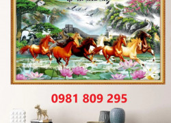 Tranh gạch ốp tường ngựa , tranh gạch men