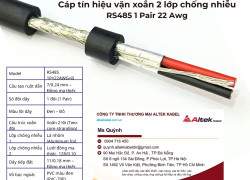 Cáp tín hiệu RS485 24AWG 1 Pair Altek Kabel Hà Nội, Đà Nẵng, HCM