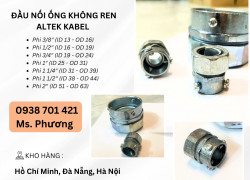 Đầu nối ống không răng tại Đà Nẵng, Hà Nội, Hồ Chí Minh
