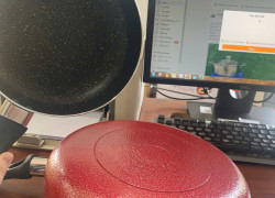 Chảo Đáy Từ Chống dính  Rainy 22 Vân đá veinstone RNT2225TT