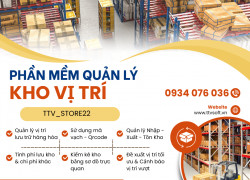 Phần mềm quản lý kho theo vị trí sơ đồ, tích hợp mã vạch