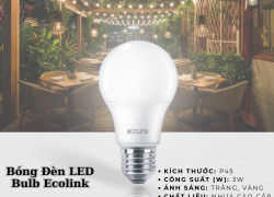 Bóng đèn LEDBuld Ecolink ánh sáng trắng/ vàng 11W