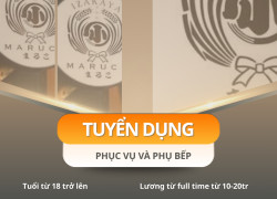 Quán Hitsuji và Quán izakaya Maruco Tuyển Phục vụ và Phụ bếp làm việc tại Bình Thạnh