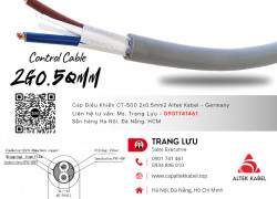 Cáp tín hiệu báo cháy 2x0.5 Đà Nẵng, Hà Nội, Hồ Chí Minh