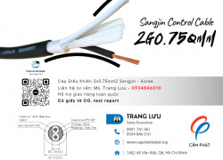 Cáp Điều Khiển 2x0.75 Sangjin Sài Gòn, Bình Dương, Đồng Nai