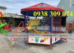 Nhà banh ngoài trời, nhà banh lục giác, nhà banh cầu trượt