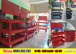 Xe đẩy 3 khay đựng đồ nghề NPRO - với các phiên bản lựa chọn