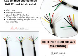 Cáp tín hiệu chống nhiễu 6x0.22mm Altek Kabel Đà Nẵng, Hà Nội, Hồ Chí Minh