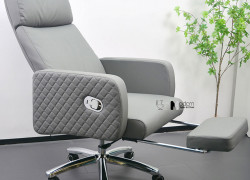 Ghế giám đốc nệm da ngả lưng có gác chân CR4120-P