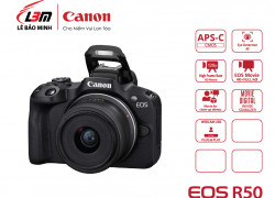 Canon EOS R50 (Black) + RF-S 18-45mm – Gọn nhẹ, mạnh mẽ, sáng tạo không giới hạn
