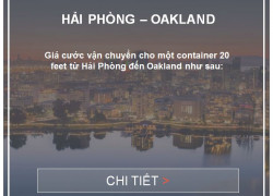 Giá cước vận tải biển Hải Phòng đến Oakland, USA