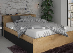 Giường Ngủ Gỗ Công Nghiệp Phủ Melamine Có Hộc Kéo Hiện Đại