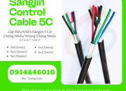 Cáp điều khiển Sangjin 5x0.5/5x0.75/5x1.25/5x1.5/5x2.5