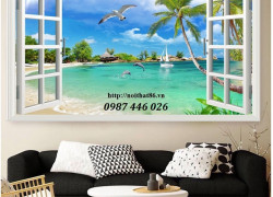 Gạch tranh phòng khách đẹp 3d ốp tường HP97272