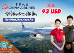 Ưu đãi lớn từ China Airlines – Vi vu thế giới chỉ từ 93 USD