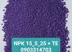 Phân bón NPK Tháp Cao 15-5-25 + TE- Sử dụng 100 % kalisunfat - Giá nét tại kho