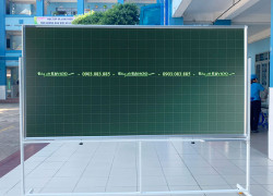 Bảng di động viết phấn từ Hàn Quốc có kẻ ô ly tiểu học