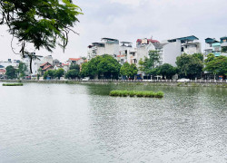 bán nhà mặt hồ Bồ Đề, diện tích 226m, mặt tiền 12m, 2 thoáng, full thổ cư