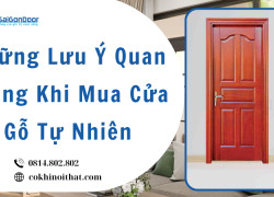 Những Lưu Ý Quan Trọng Khi Mua Cửa Gỗ Tự Nhiên