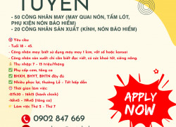 CÔNG TY MAFA VN TUYỂN CN MAY VÀ CN SẢN XUẤT