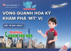 Bay Mỹ trọn vị – Nhận ưu đãi 15% từ China Airlines