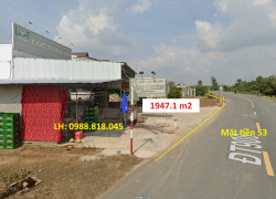 Phát mại Nhà tỉnh Lộ 908 ấp Tân Mỹ, xã Tân Thành, huyện Bình Tân, Vĩnh Long, 1947m2, Mt 53m, mTG