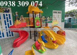 Bập bênh cá vàng nhựa, bập bênh đế cong cá vàng