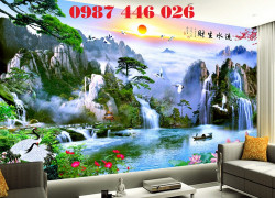 Tranh gạch men thác nước HP0922