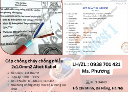 Cáp chống cháy chống nhiễu 2x1.0 Altek Kabel Đà Nẵng, Hà Nội, Hồ Chí Minh