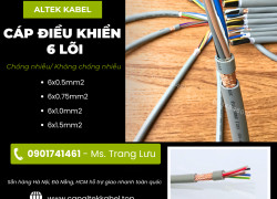 Cáp điều khiển 6x0.5/6x0.75/6x1.0/6x1.5 Altek Kabel