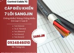 Cáp điều khiển Sangjin 7x0.5/7x0.75/7x1.25/7x1.5