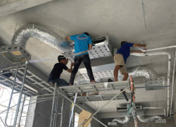 Lắp Máy lạnh âm trần nối ống gió 4 ngựa cho khách sạn – nhà hàng.