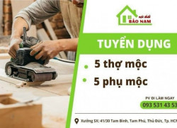 Tuyển Thợ Mộc & Phụ Mộc Đi Làm Ngay - TP.HCM