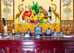 Tranh gạch men phòng thờ HP922