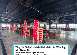 CHO THUÊ TẦNG 19 – TÒA A25 MINH KHAI, HAI BÀ TRƯNG, HÀ NỘI - 500M2 - 120TR/THÁNG