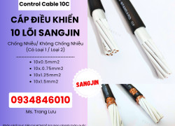 Cáp điều khiển Sangjin 10x0.5/10x0.75/10x1.25/10x1.5