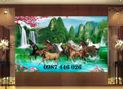 Gạch tranh mã đáo thành công HP2724