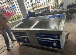 Máy rửa bát công nghiệp 2 bồn - làm sạch nhanh