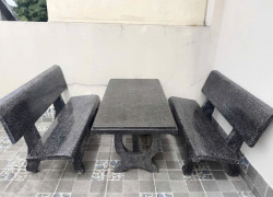 Bộ bàn ghế đá hình chữ nhật - 0943246144