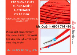Cáp chống cháy chống nhiễu 2x1.0 Altek Kabel Quảng Nam, Đà Nẵng, Hồ Chí Minh