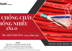 Cáp Chống Cháy Chống Nhiễu 2x1.0 mm2, BS6387, IEC 60331 Nghệ An, Hà Tỉnh, Hải phòng