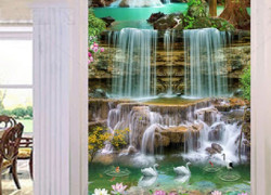 Tranh gạch 3d ốp tường ngoài trời - KMN9