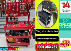 Xe đẩy để đồ nghề 2 tầng, 3 tầng sẵn hàng tại NPRO