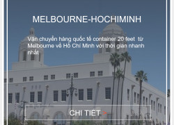 Giá cước vận tải biển từ Melbourne về Việt Nam
