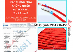 Cáp tín hiệu chống cháy 2x1.5 Fr Altek Kabel HCM, Hà Nội, Đà Nẵng, Bắc Ninh