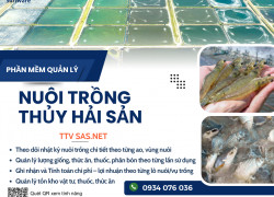 Phần mềm quản lý chi phí, tính giá thành nuôi trồng thủy sản