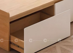 Giường Ngủ Gỗ Công Nghiệp Có Kệ Đầu Giường Và Hộc Kéo