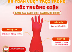Găng tay cách điện Salisbury E014R – An toàn trước điện 1000V
